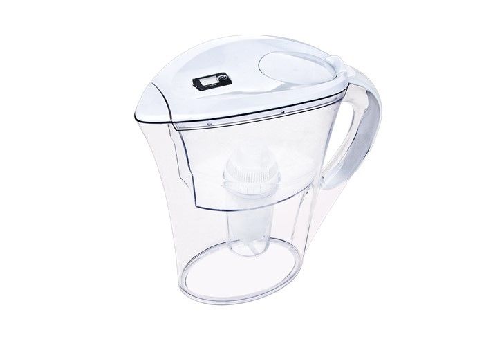 ABS Pitcher Lid Drinking Water Filter Jug White Color Active Carbon And Resin